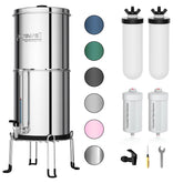 Purewell 8-stage system front view showing compact countertop filtration for home use.
