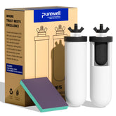 Purewell PF-4 ceramic 3-stage filter blocks particles for cleaner water