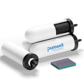 Purewell PF-4 ceramic filter outer layer blocks large particles for clearer water