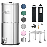 Purewell PW-OB front view shows compact countertop filtration unit.