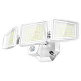 PURICH LED security lights with motion detection illuminate your garage area safely.
