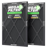 PuroAir MegaFilter 16x25x1 front view improves indoor air quality.