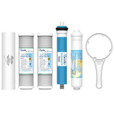 Puroflo ERO 5-stage filter set for under-sink systems improves water quality.