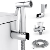 Purrfectzone bidet sprayer kit installation in progress for a quick, tool-free setup.