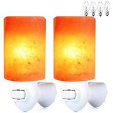 Pursalt Himalayan salt lamp 2-pack glowing warmly for two rooms.
