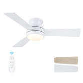 Putroad 42-inch ceiling fan with light and remote for easy control in living spaces.