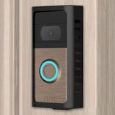 PUUUCI no-drill doorbell mount front view for secure mounting.