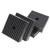 PWEOW solid shock pad placed under air compressor for vibration reduction