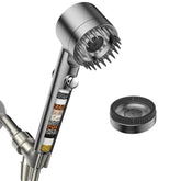 PWERAN filtered showerhead handheld with a powerful spray for quick showers.
