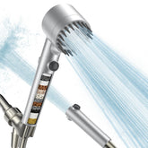 PWERAN filtered shower head handheld for flexible rinse and water savings