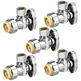 PXZBLG 5-pack angle stop valves for quick plumbing shutoff.