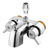 Pyhomestrim bathcock diverter chrome front view highlights durable finish for vintage tubs