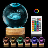 PYMIN3D galaxy crystal ball night light with celestial glow for cozy rooms.
