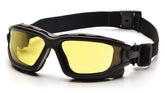 Pyramex I-Force Sporty outer dual-pane lens protects eyes from debris and weather.