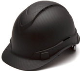 Pyramex Ridgeline vented hard hat front view showing airflow and low profile.
