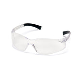 Pyramex Ztek safety glasses with wraparound lens for wide visibility