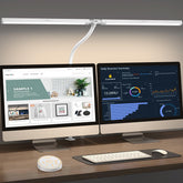 Pzloz LED desk lamp with clamp for secure desk mounting and versatile lighting.