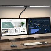 Pzloz LED desk lamp with clamp for secure attachment and versatile lighting