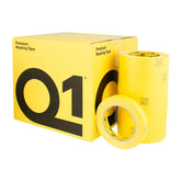 Q1 automotive masking tape roll close-up showing premium crepe and adhesion