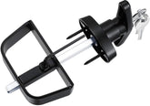 QANVEE shed door latch front T-handle close-up for quick access