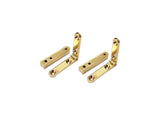 QCAA solid brass heavy jewelry-box side rail hinge provides durable lid support.