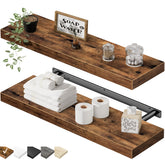QEEIG floating shelves on the wall increase display space for decor