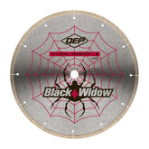 QEP Black Widow 10-inch porcelain-cutting blade delivers smooth, chip-free cuts.