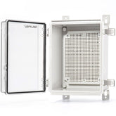 QILIPSU Outdoor WiFi Enclosure front view, rugged IP67 protection for outdoor networking.