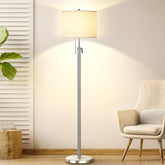 Qingmiao brushed nickel floor lamp base for stability and modern style in living rooms