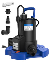 QIOMALA auto pool cover pump 1hp removing water from a pool cover
