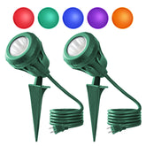 QITIM LED Christmas Spotlight outdoor 2-pack lights the yard for holidays