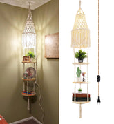 QIYIZM boho plug-in pendant light shade for warm ambient lighting in cozy spaces