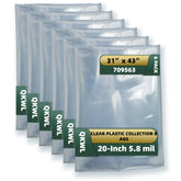 QKWL dust collector bag with clear 5.8 mil plastic for easy debris monitoring.