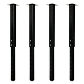 QLLY adjustable square table leg extended height range for versatile DIY projects