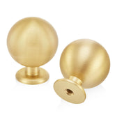 QOGRISUN brass knob close-up showing 1-1/8 inch diameter and durable finish.