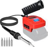 QSDXNYDC cordless soldering iron station with Milwaukee battery compatibility for quick repairs
