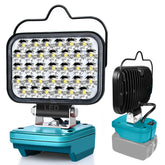 QSDXNYDC Makita 18V LED work light front view for portable workshop illumination