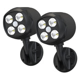 Quilttered motion sensor outdoor lights package view ready for wall mounting