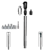 QVIKPMU offset extension wrench ultra-slim profile fits tight engine bays.