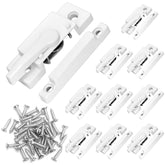 QWORK sliding window sash lock cam-action white for secure operation.