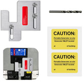 QYZZRS generator interlock plate for BR and CH panels, safe backfeed control.