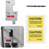 QYZZRS generator interlock plate enabling safe back-feed for GE panels