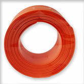 Rack-A-Tiers Poke-E perforated orange strip holds wires in place during rough-in for tidy drywall installs.