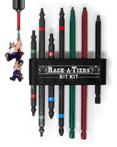 Rack-A-Tiers Rough-In Kit 4in green/red double-ended bit for fast rough-ins.