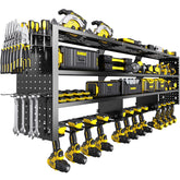 RacKeaLsi 49W wall-mount organizer front view for easy, organized garage storage