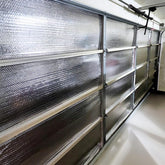 RadiantGUARD garage door insulation panel in pre-cut sheets for easy DIY installation and energy efficiency.