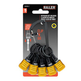 Railer Bit Holder Keychain 5pc with quick-release keeps essentials accessible.