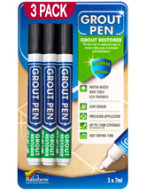 Rainbow Chalk Markers Grout Pen cap close-up shows waterproof black color.