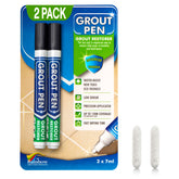 Rainbow Chalk Markers Grout Pen on black grout lines for a refreshed look