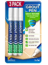 Rainbow Chalk Markers Limited grout pen white tip cap close-up for precise application.